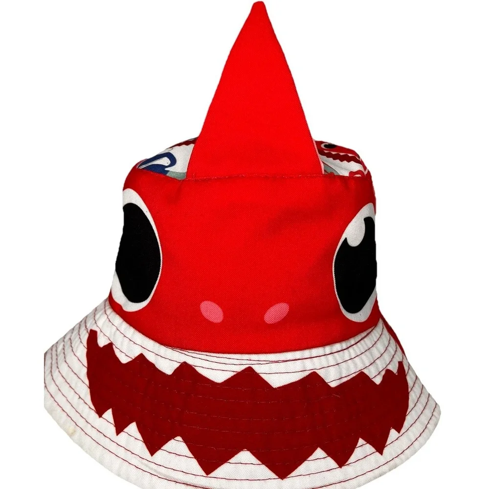 Baby Shark Red Bucket Hat Kids Toddler Shark Fin‎ Sun Hat Costume Cap